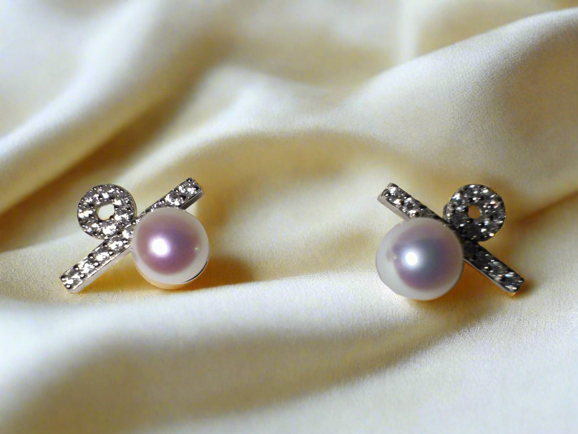 Pearlcentage Stud Earrings – Sparkle with Precision
