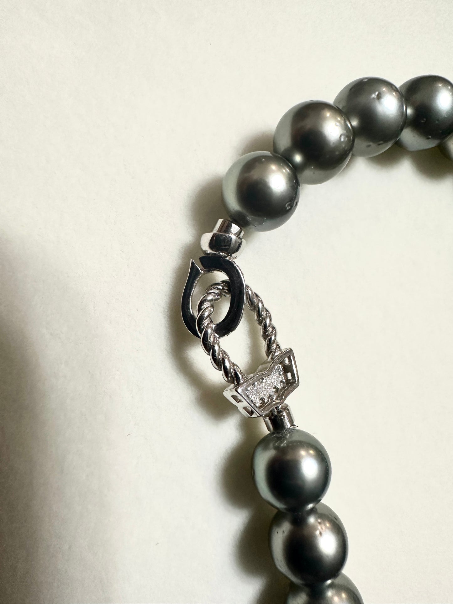 Silver Tahitian South Sea Pearl Necklace