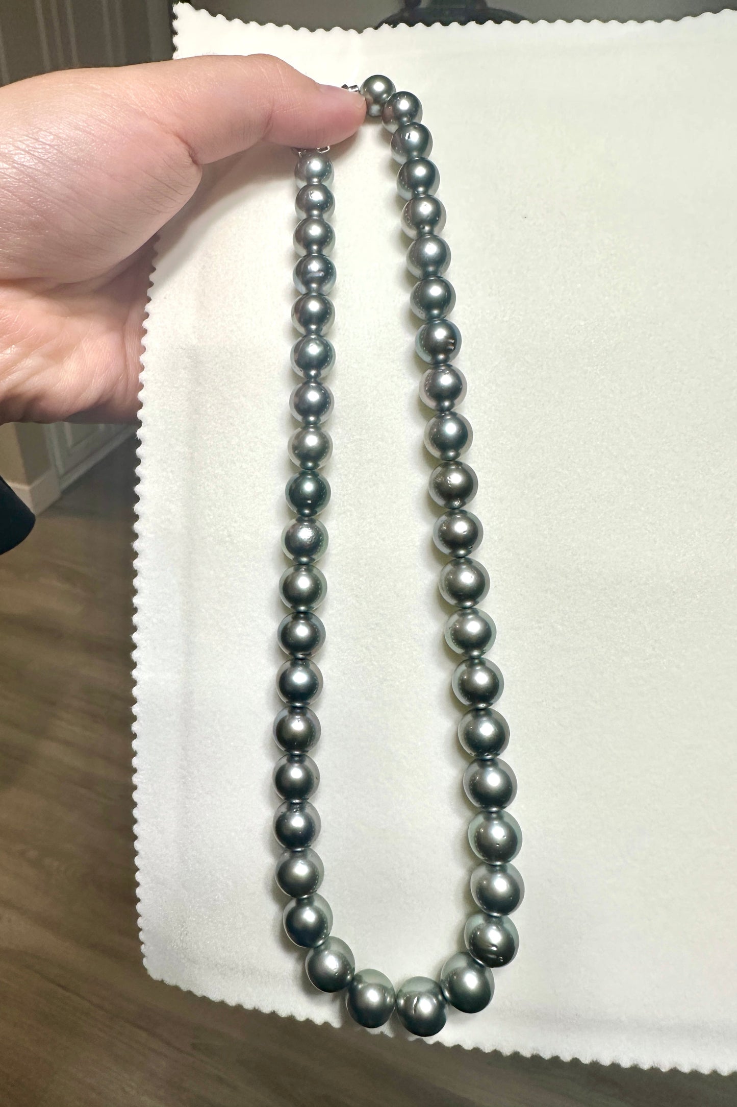 Silver Tahitian South Sea Pearl Necklace