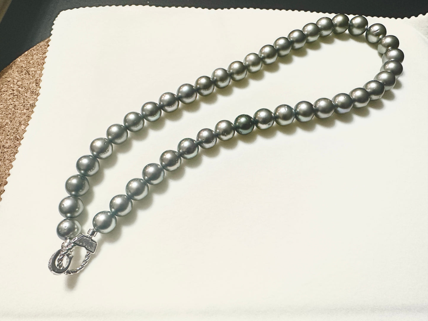 Silver Tahitian South Sea Pearl Necklace