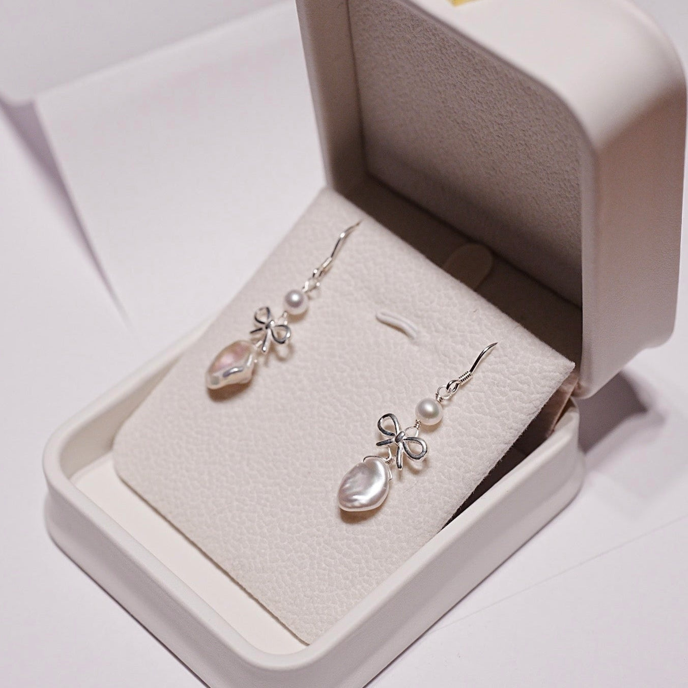 Spring Blossom - Bowdrop Pearl Earrings